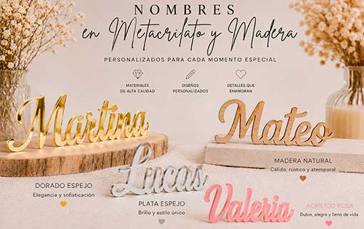  ✨ Nombres Decorativos Personalizados 